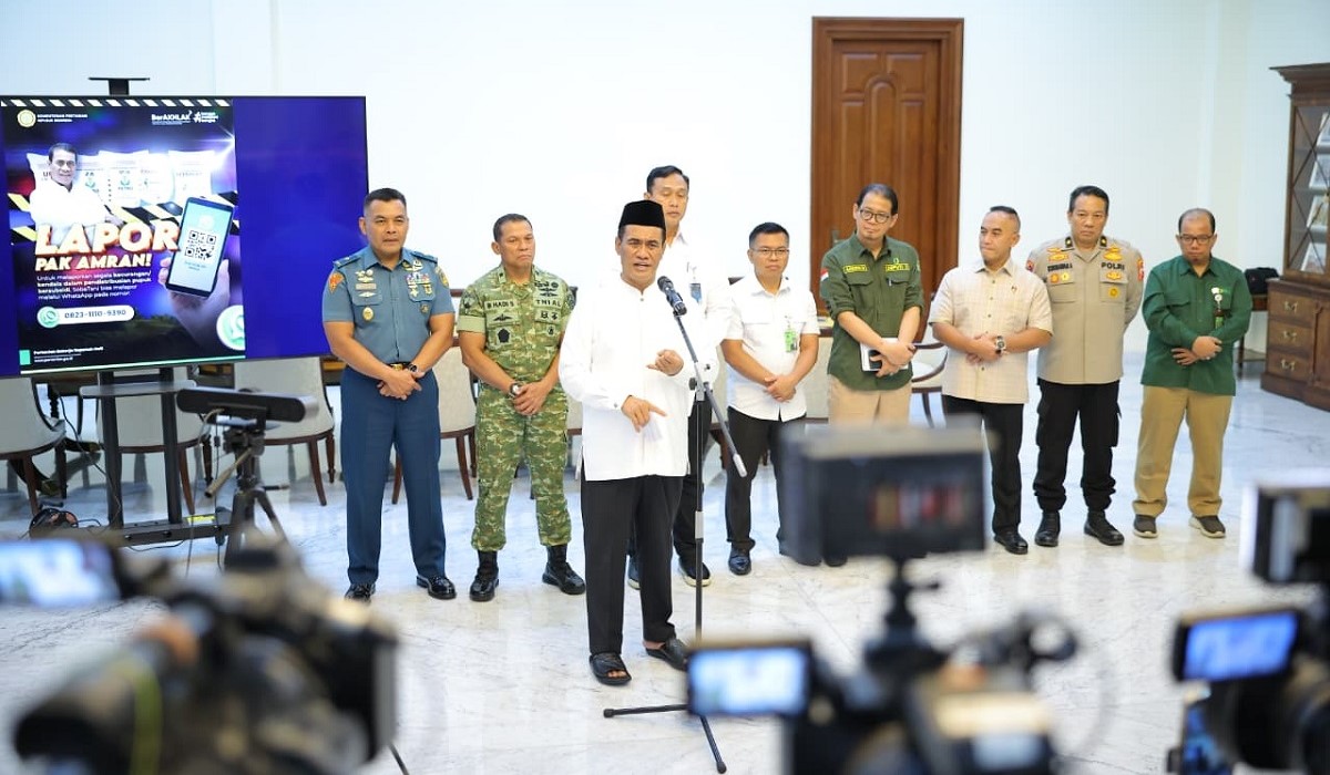 Mentan Amran : Beras Ilegal Ditindak, Sebelum Bersandar Di Batam 