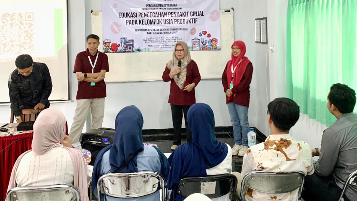 Tren Cuci Darah Incar Usia Muda, Poltekkes Semarang Latih Warga Magelang Cegah Sakit Ginjal