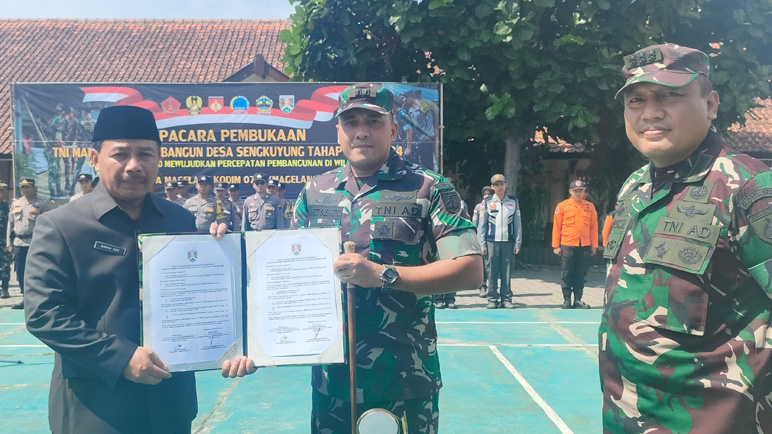 Sinergitas TNI dan Pemerintah Kota Magelang Sukseskan Program TMMD