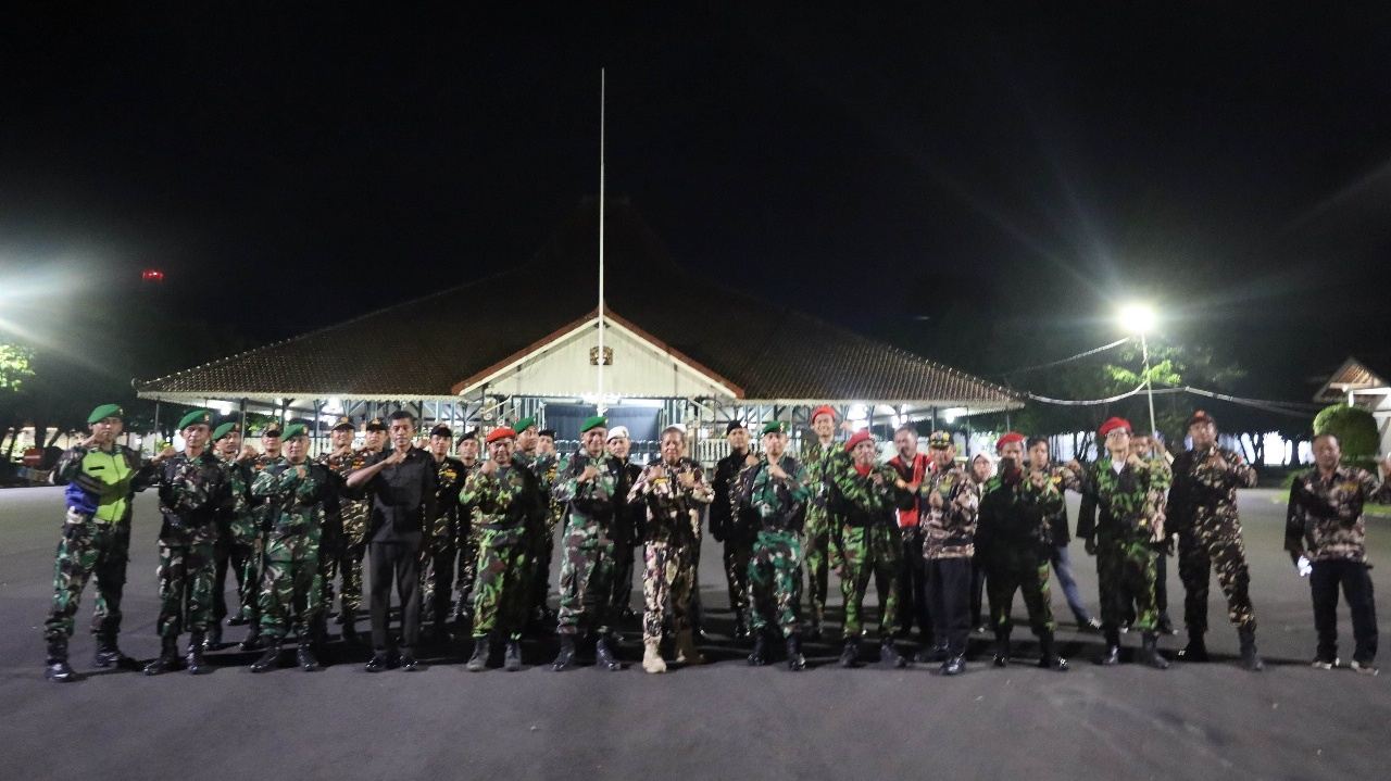 Patroli Gabungan Kodim 0708 Purworejo dan Ormas Perkuat Keamanan di Titik Vital