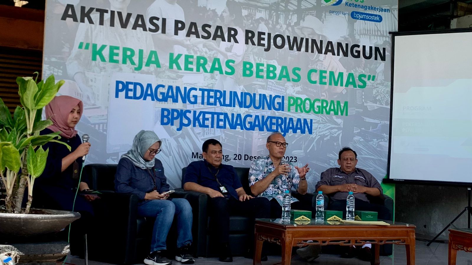 BP Jamsostek Magelang Sosialisasi Aktivasi Pasar Rejowinangun Kota Magelang