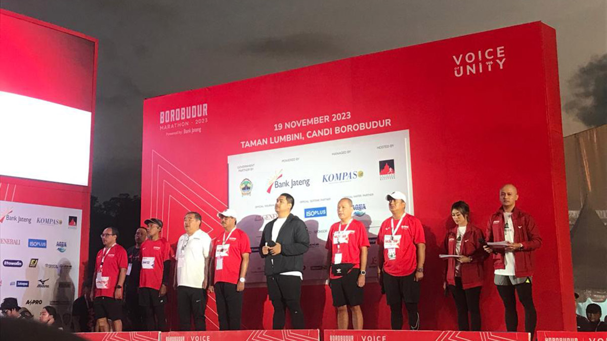 Race Day Borobudur Marathon 2023 Bergulir, Menpora :  Saya sangat Senang dan Mengapresiasi!
