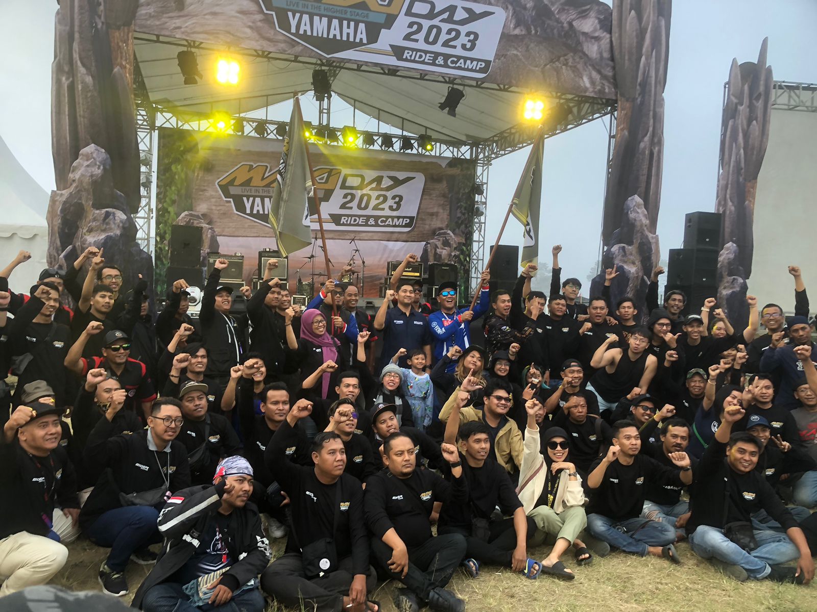 MAXi Yamaha Day 2023: 400 an Rider Tumplek Blek di Kledung Park Temanggung