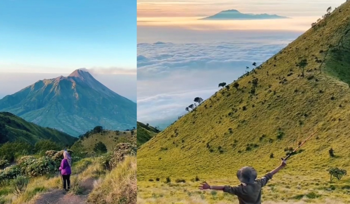 Potret Panorama Gunung Merbabu Via Selo, Keindahan Surgawi yang Bikin Adem Tentrem