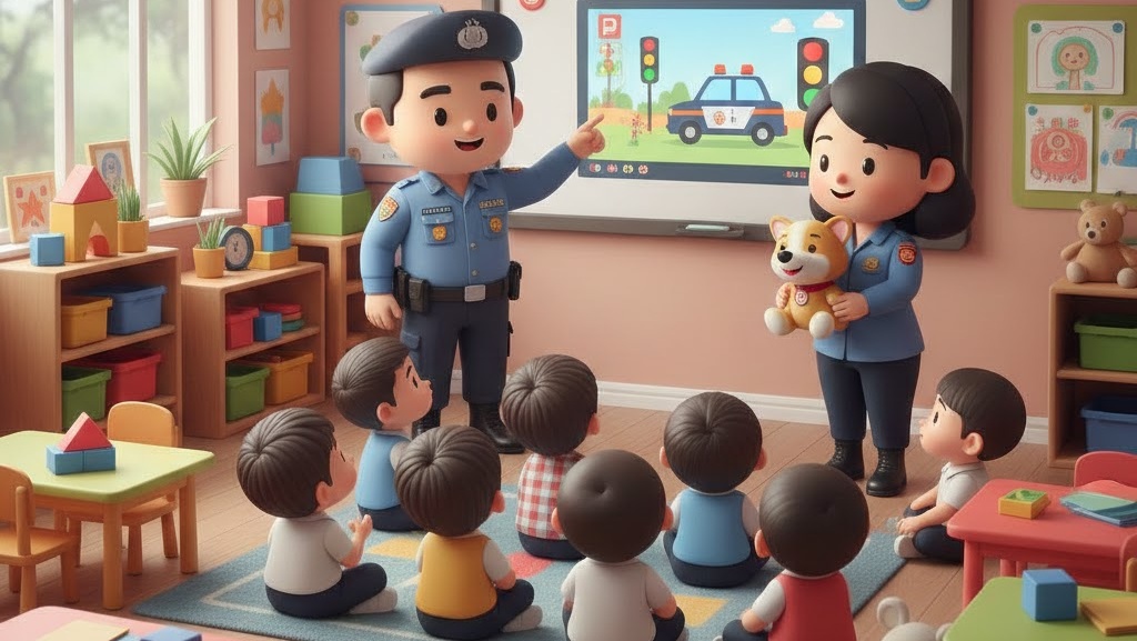 Polresta Magelang Ajak Anak Usia Dini Tertib Berlalu Lintas