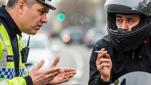 Satlantas Polres Magelang Kota Himbau Bahaya Merokok saat Berkendara