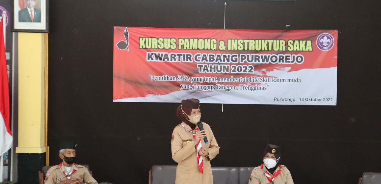 Kompetensi Instruktur dan Pamong Saka Di-upgrade, Kwarcab Purworejo Gelar Kursus Satuan Karya