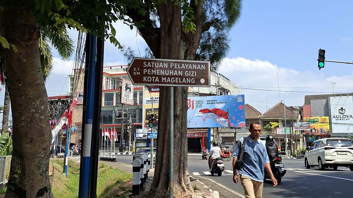Plang SPPG Jurangombo Kota Magelang Viral, Dishub: Warna Cokelat Harusnya untuk Tempat Wisata