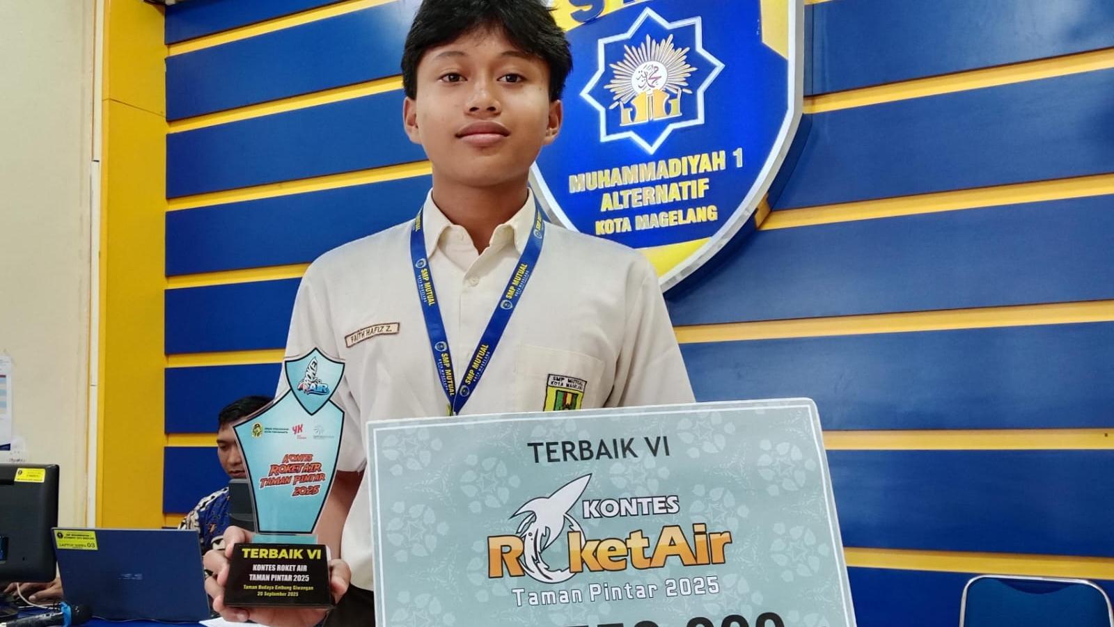 Faith Hafidz Zaidan Juara 1 Roket Air Jateng-DIY, Wakili SMP Mutual ke Tingkat Nasional