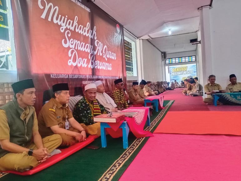 Awali Kegiatan Tahun 2023 DPUPR Wonosobo Gelar  Mujahadah dan Doa Bersama