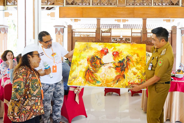 Seniman dari 9 Negara Peserta BIAF 2023 Eksplore Desa di Kawasan Borobudur