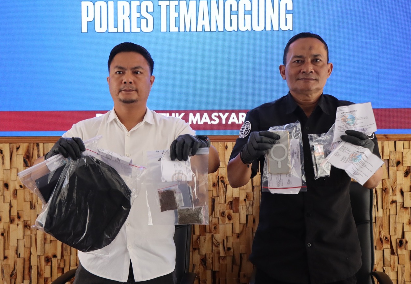 Pemuda Temanggung Ditangkap Polisi usai Buang 1 Gram Tembakau Sintetis ke Semak-semak