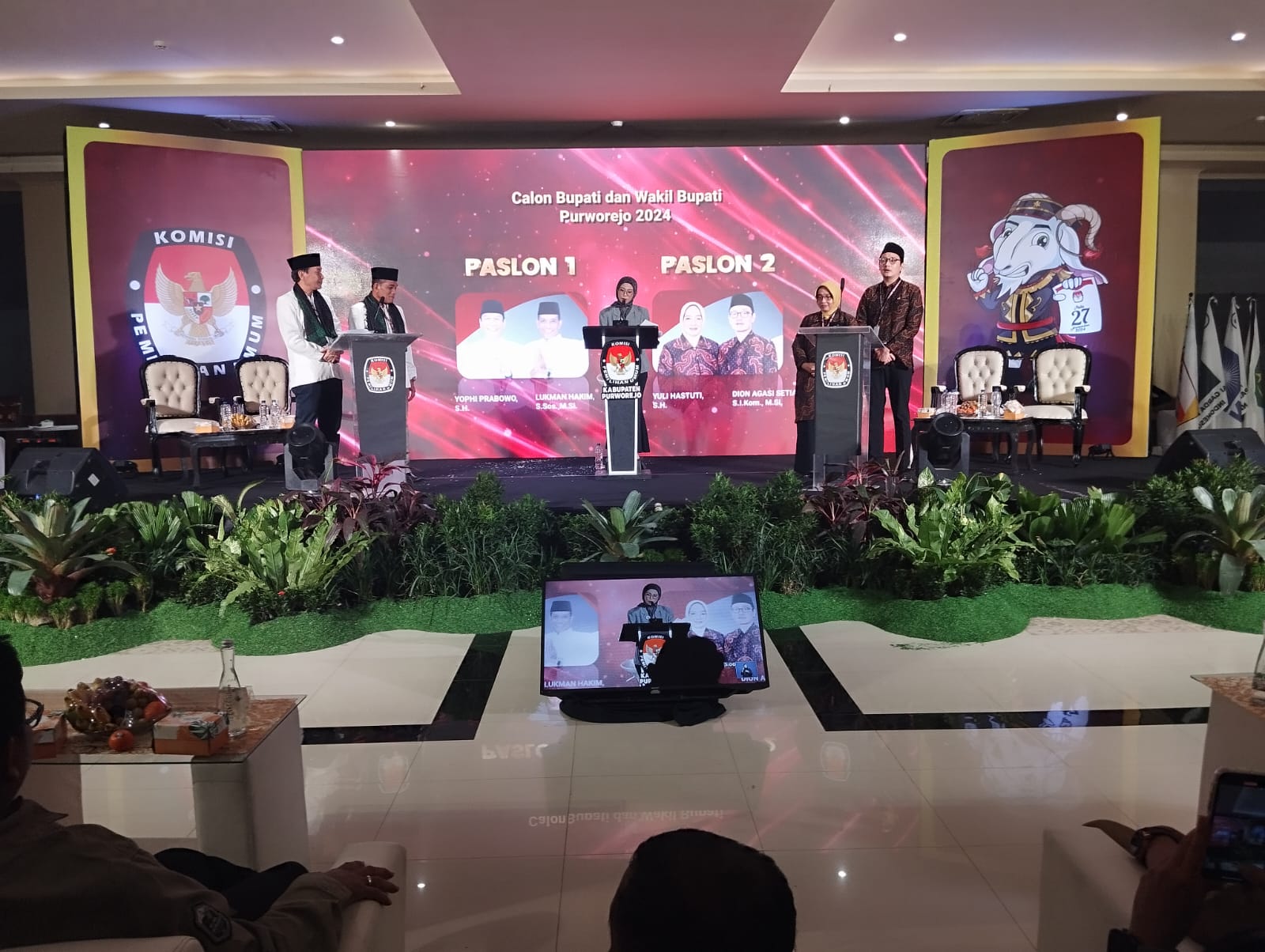 Debat Publik Perdana KPU Purworejo: Dua Paslon Pilbup Adu Gagasan Tata Kelola Pemerintahan