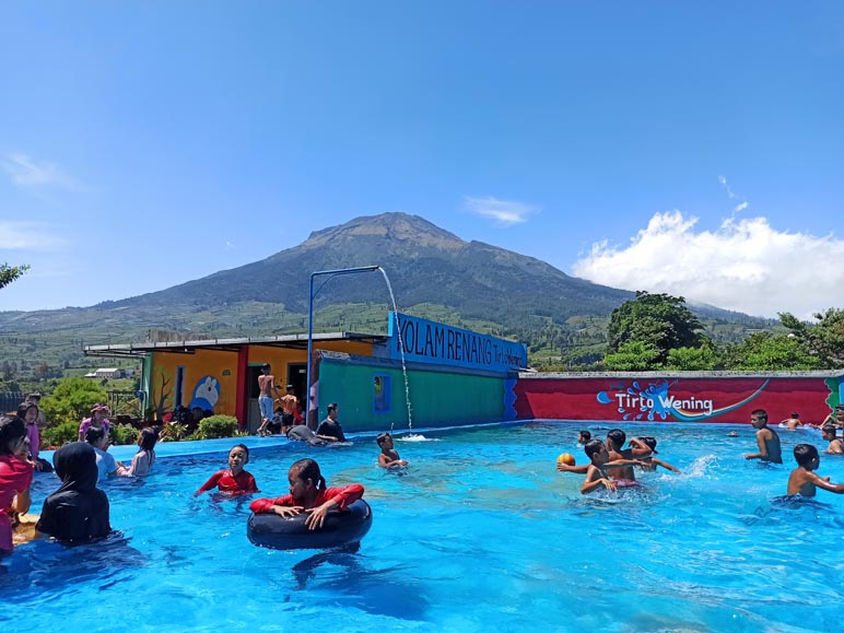 Wajah Baru Kolam Tirto Wening, Geliatkan Wisata di Sindoro-Sumbing