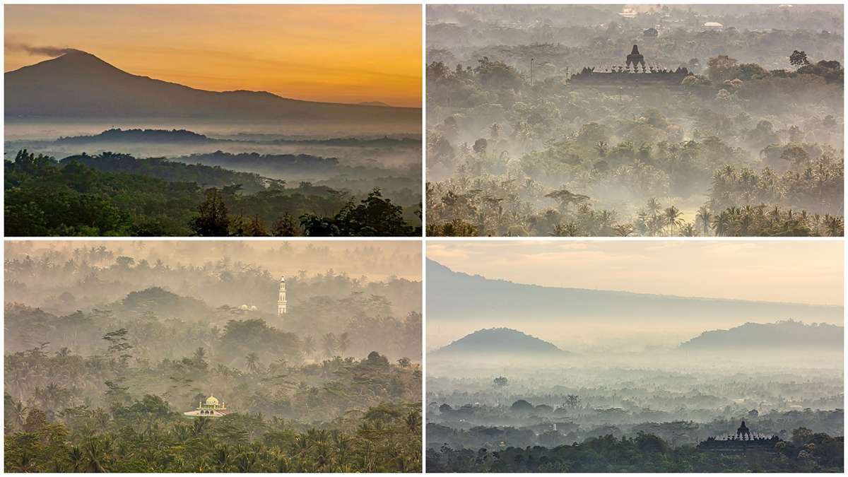 Menikmati Cantiknya Golden Sunrise dari atas awan di Bukit Punthuk Setumbu Magelang