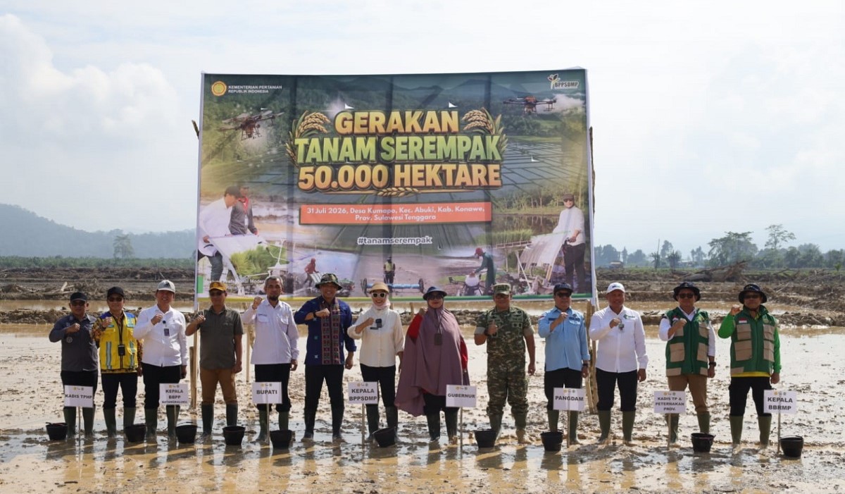 Kementan Genjot Indeks Pertanaman Melalui Gerakan Tanam Serempak Oplah dan CSR