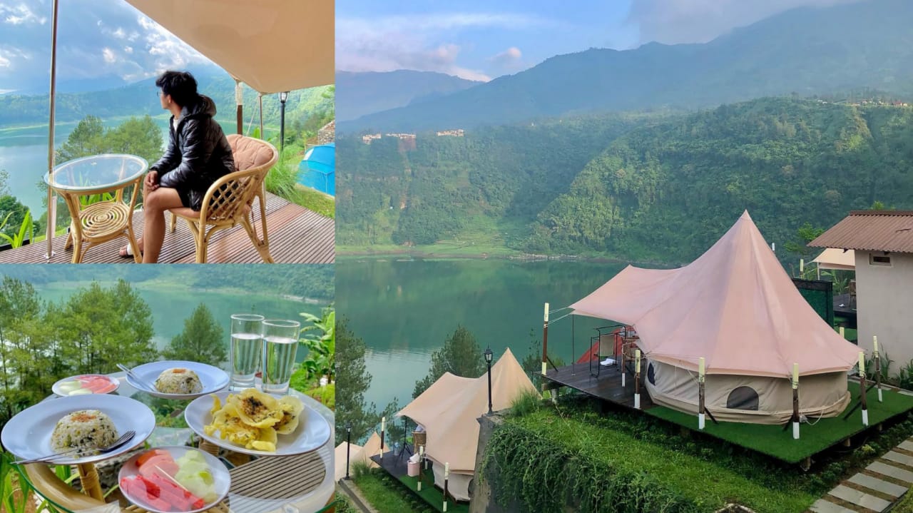 Secakep Ini Cuma 400 Ribuan! The Heaven Glamping Tawarkan Sensasi Staycation dengan View Cantik Telaga Menjer