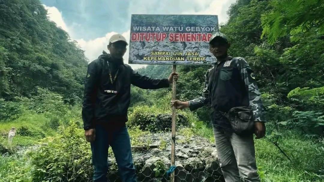 Spot Viral Watu Gebyok di Plunyon Kalikuning Ditutup Sementara