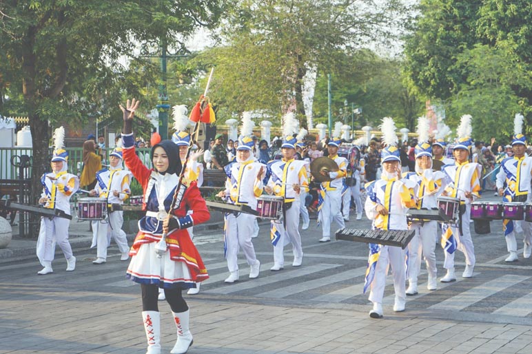 Marching Band Spensa Purworejo Juara Umum  Kejurnas Piala Raja di Jogjakarta