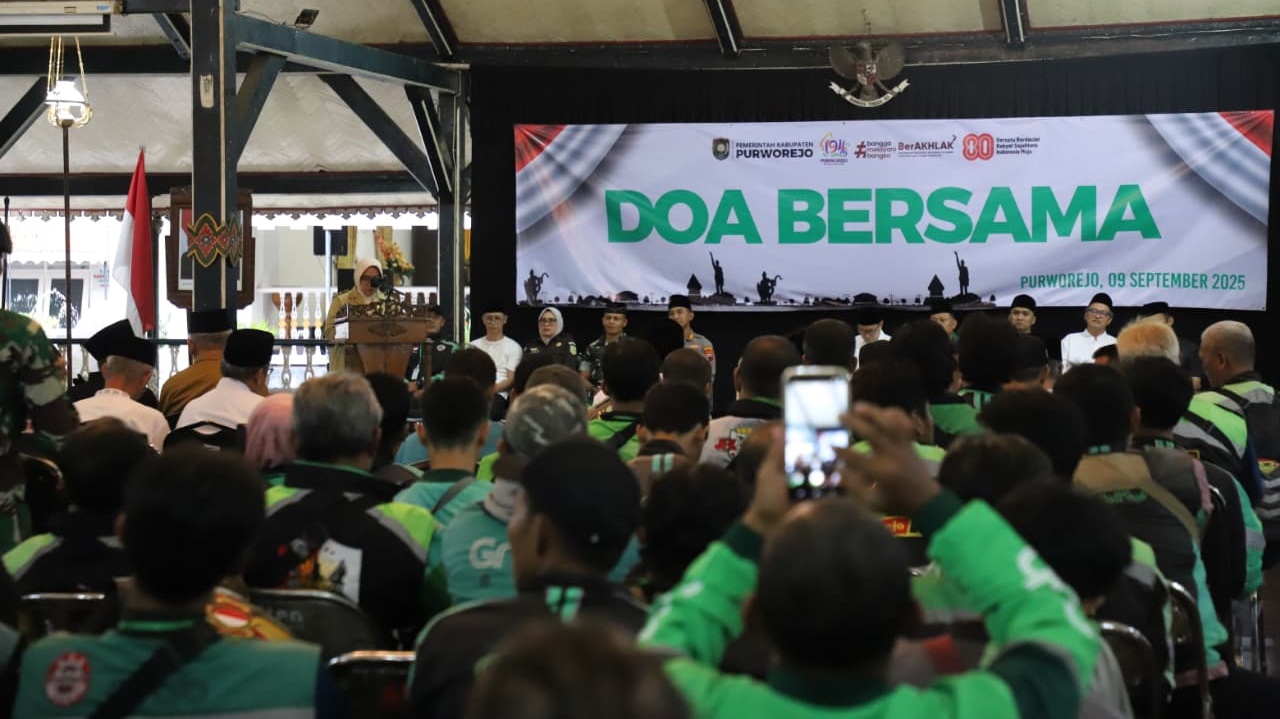 Pemkab Purworejo Gelar Doa Bersama untuk Ojol Affan, Teguhkan Komitmen Jaga Kamtibmas