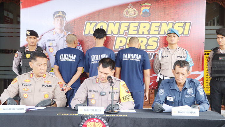 Tiga Pelaku Pengeroyokan di Purworejo Ditangkap, Ancam Hukuman 9 Tahun Penjara