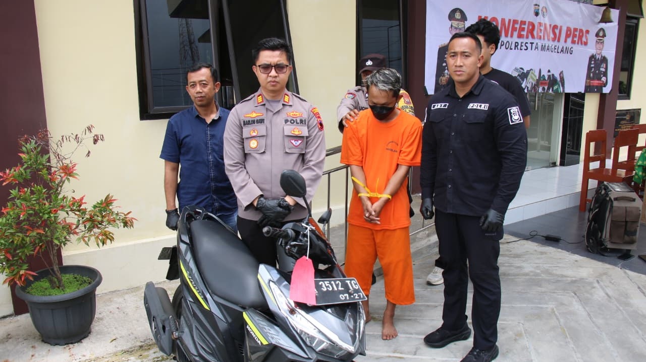 Polresta Magelang Berhasil Tangkap Penjambret di Mungkid