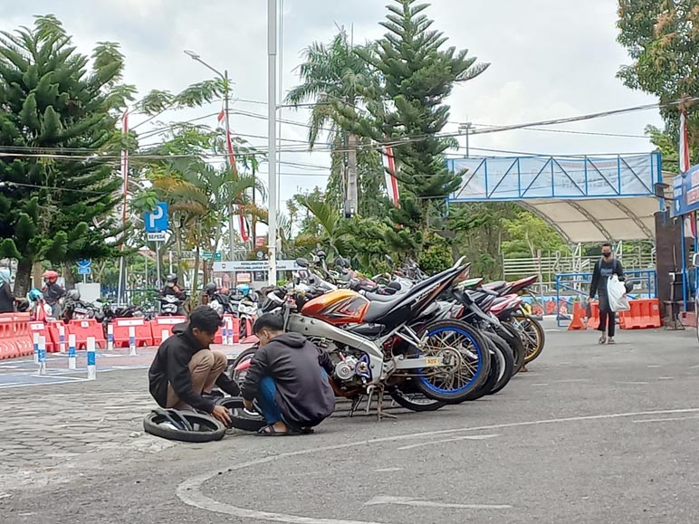 Penindakan Knalpot Brong di Purworejo Jalan Terus,Tiga Pekan Seratusan Motor Diamankan