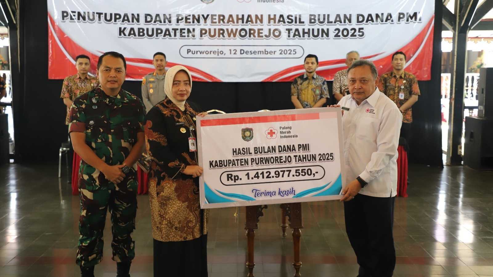 Bulan Dana PMI Purworejo 2025 Lampaui Target, Terkumpul Rp1,4 Miliar untuk Aksi Kemanusiaan