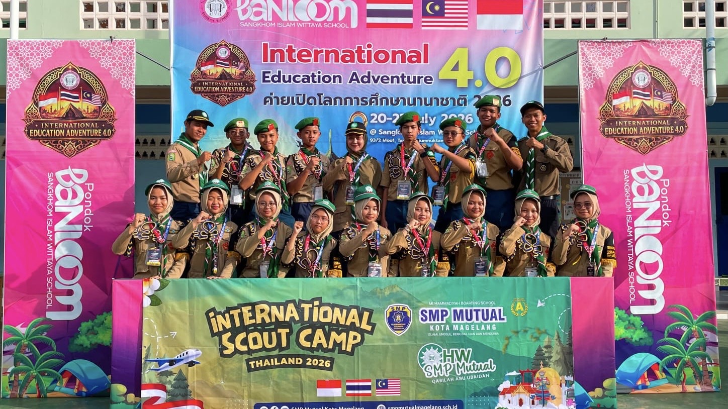 Wakil Indonesia, Belasan Siswa SMP Mutual Magelang Unjuk Gigi di Scout Camp Thailand