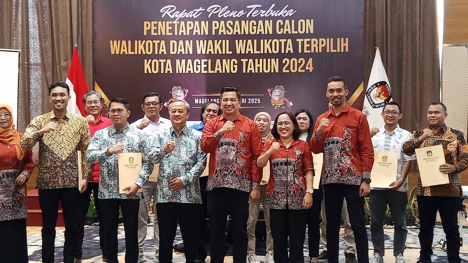 SAH! Damar-Sri Harso Ditetapkan Jadi Walikota dan Wakil Walikota Magelang Terpilih