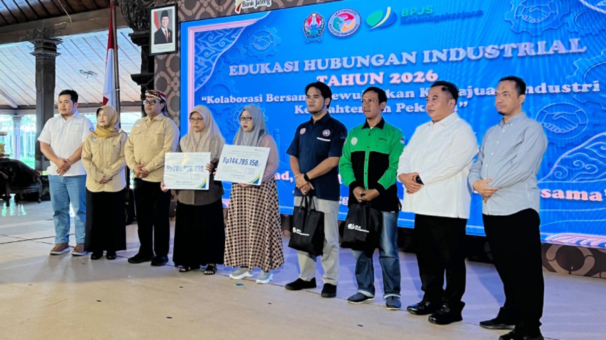 Peringati May Day, BPJS Ketenagakerjaan Temanggung Serahkan Santunan JKK dan JKM