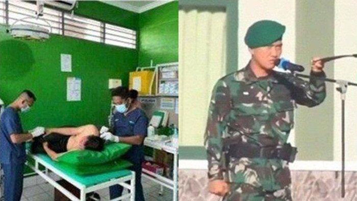 Sakit Hati, Anggota TNI di Papua Bacok Komandannya Hingga Terluka Parah
