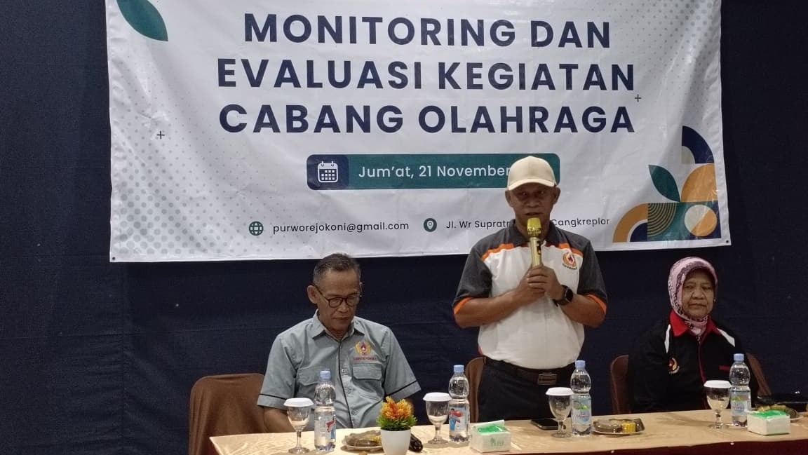 KONI Purworejo Gelar Monev Cabor 2025, Ungkap Kebutuhan Anggaran hingga Rp5,2 Miliar
