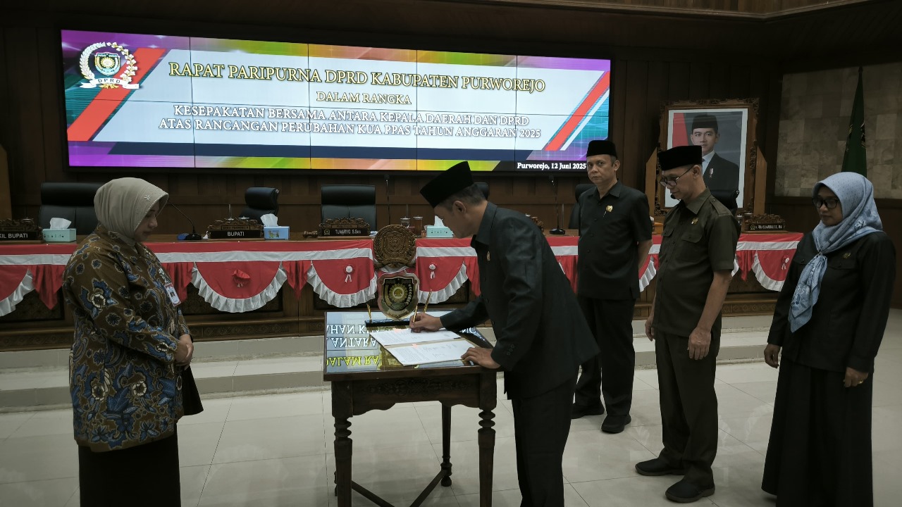 Purworejo Sepakati Perubahan KUA-PPAS 2025, Pendapatan Daerah Naik Rp28 Miliar