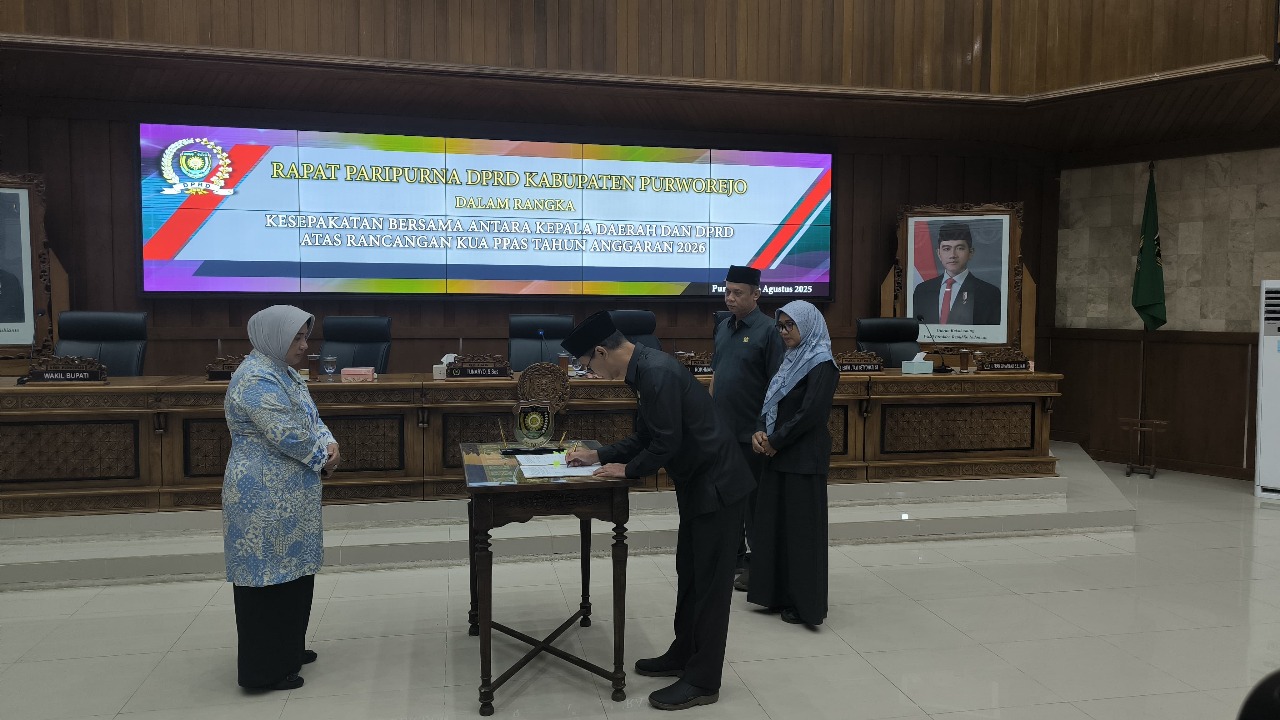 DPRD dan Bupati Purworejo Sepakati KUA-PPAS 2026, Ini Rincian Tambahan Anggarannya