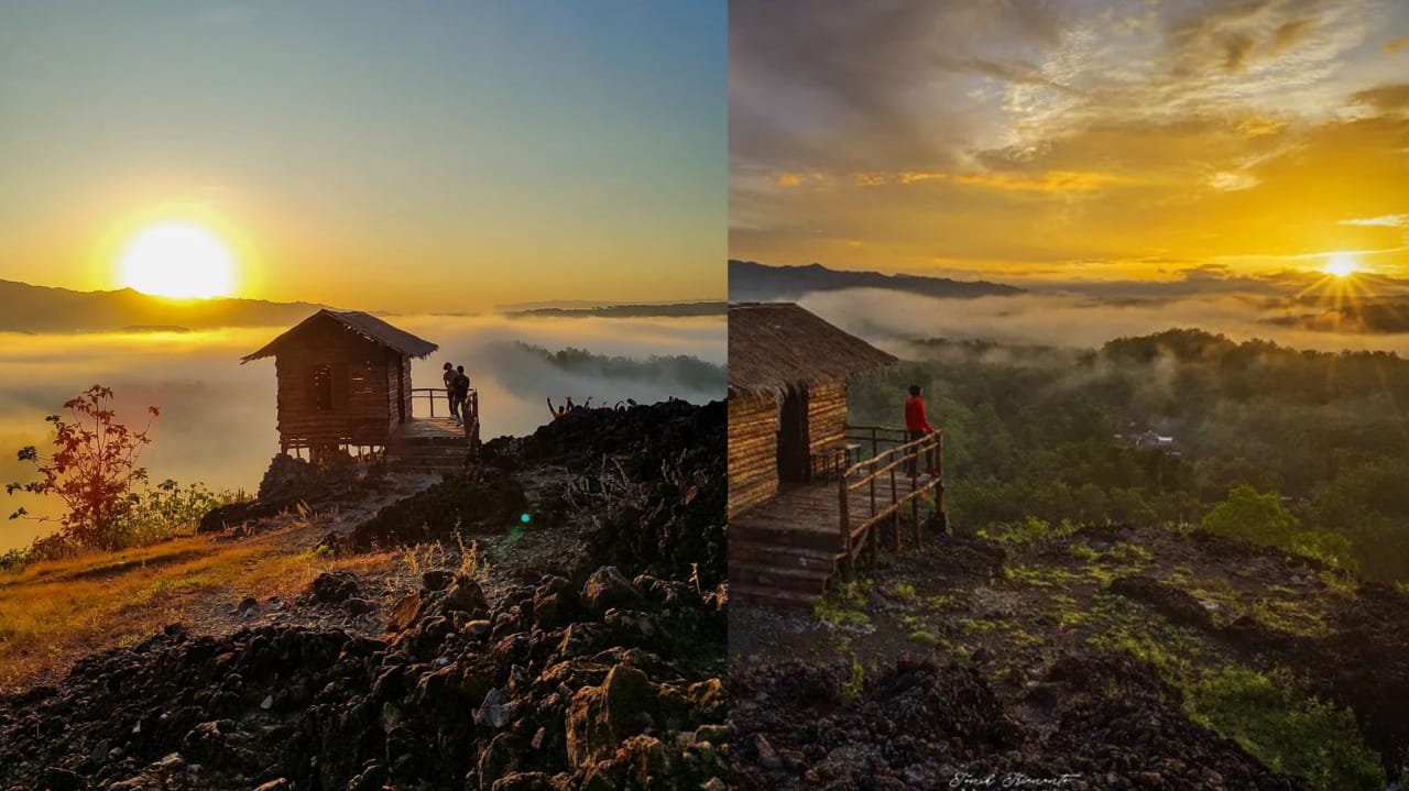 Cuma Bayar 5 Ribu, Gunung Ireng di Jogja Punya Spot Sunrise dengan Lautan Awan Menakjubkan 