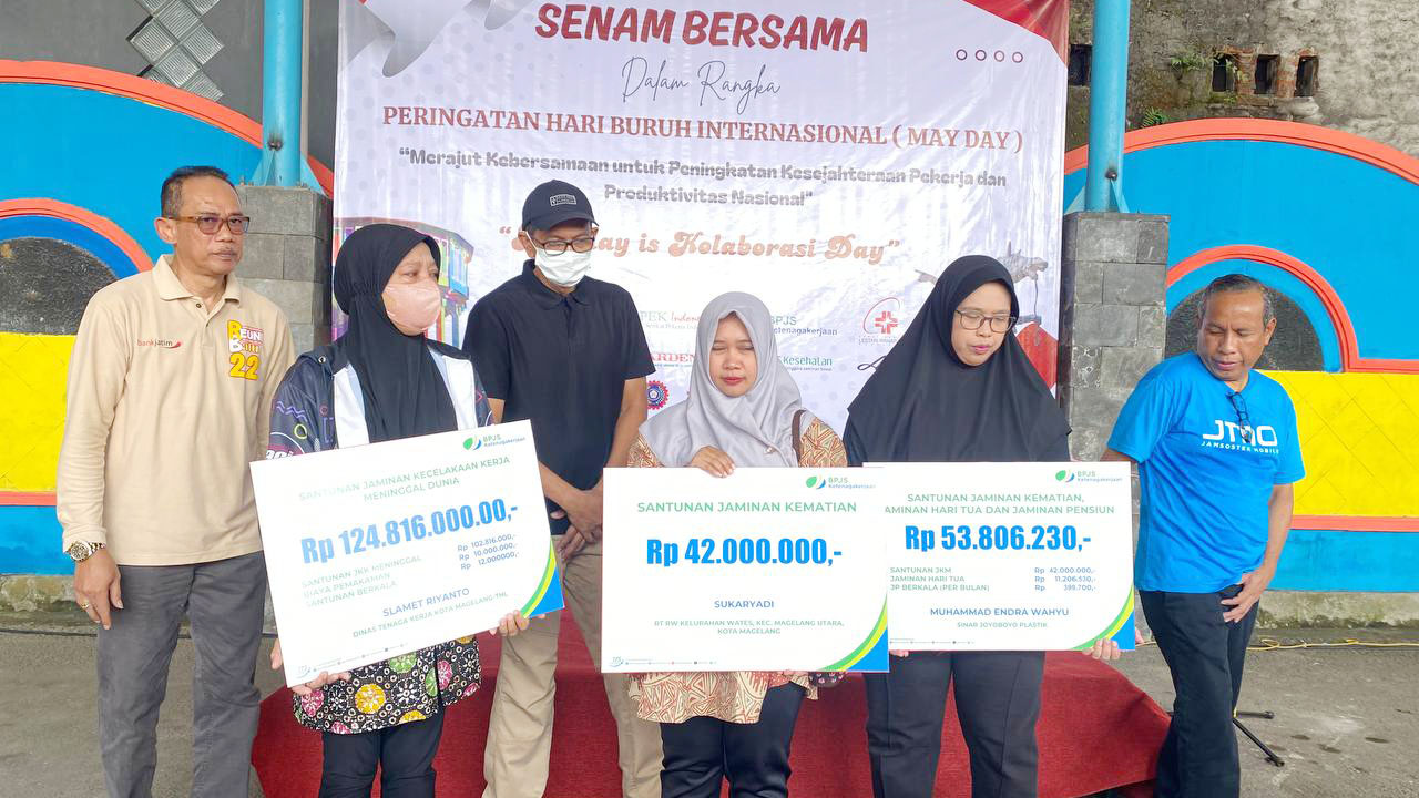 Suami Wafat Saat Bertugas, Istri Tenaga Lepas Dapat Santunan Ratusan Juta dari BPJS Ketenagakerjaan Magelang