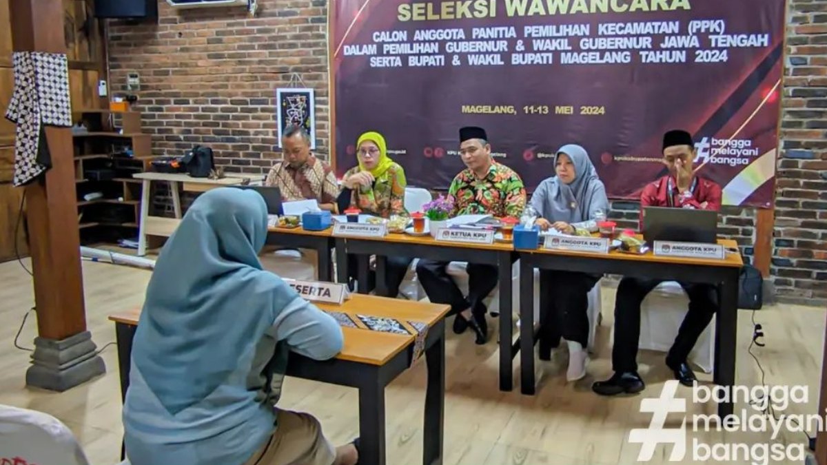 KPU Kabupaten Magelang Umumkan Calon Anggota PPK Lolos Seleksi Hari Ini