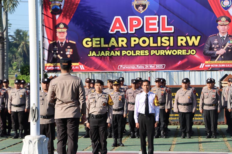 480 Personil Polres Purworejo Diterjunkan Jadi Polisi RW, Ini Tugasnya