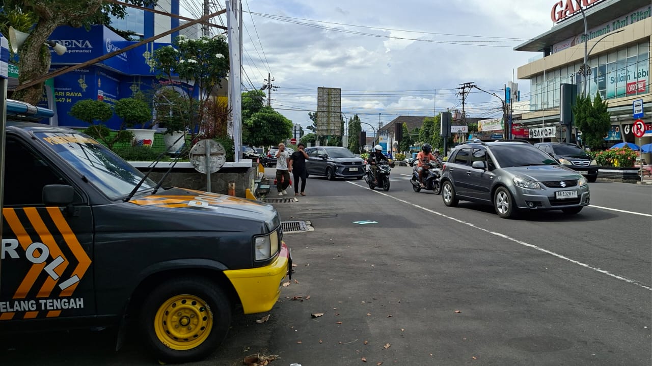 Arus Kendaraan di Pusat Kota Magelang Jelang Lebaran Terpantau Ramai Lancar