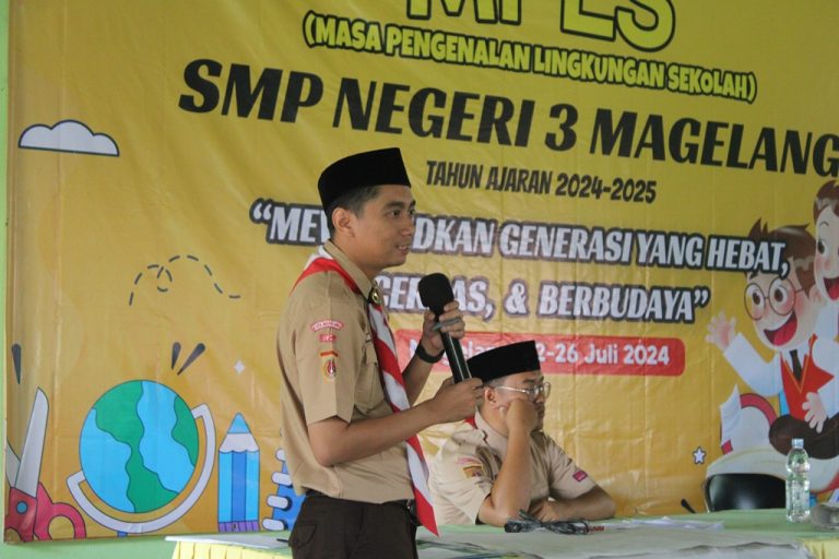 SMPN 3 Magelang Kenalkan Pramuka Blok bagi Siswa Baru