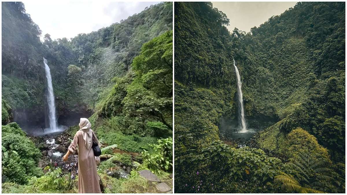 Melihat dari Kedekatan Curug Cipendok, Air Terjun yang Eksotis Nan Mengagumkan di Lereng Gunung Slamet