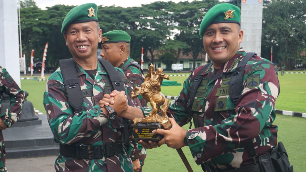 Kado Ulang Tahun Infanteri, Kodim 0705/Magelang Juara 2 Trophy Kewilayahan