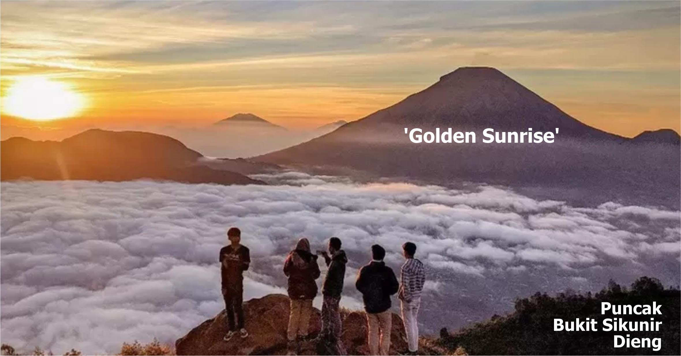 Puncak Bukit Sikunir Dieng, Tempat Wisata Untuk Berburu 'Golden Sunrise' yang Diburu Wisatawan