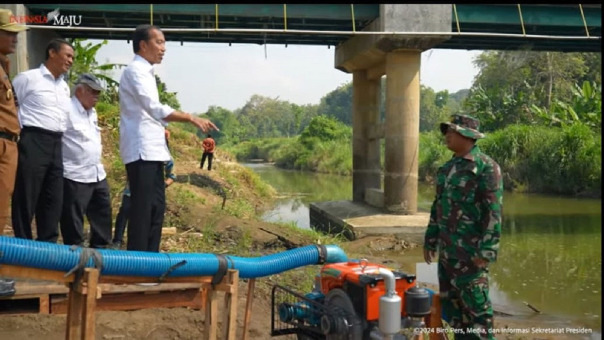 Dengan Pompanisasi, Presiden Jokowi Targetkan Peningkatan Produksi Padi Jawa Tengah