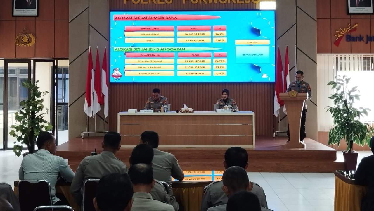 Alokasi Anggaran Polres Purworejo TA 2026 Turun, Belanja Modal Rp3 Miliar Bakal Bangun Mapolsek Bagelen