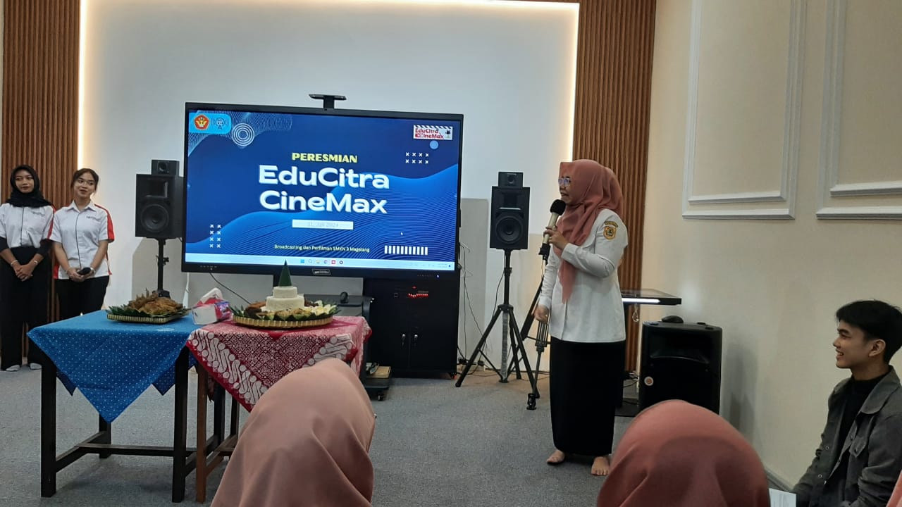 SMKN 3 Magelang Punya Ruang Praktik Program Keahlian Broadcasting dan Perfilman, Educitra Cinemax