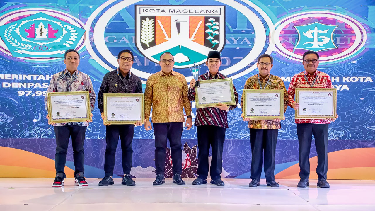Lagi! Kota Magelang Sabet Penghargaan Peringkat I Nasional dari Ombudsman RI 