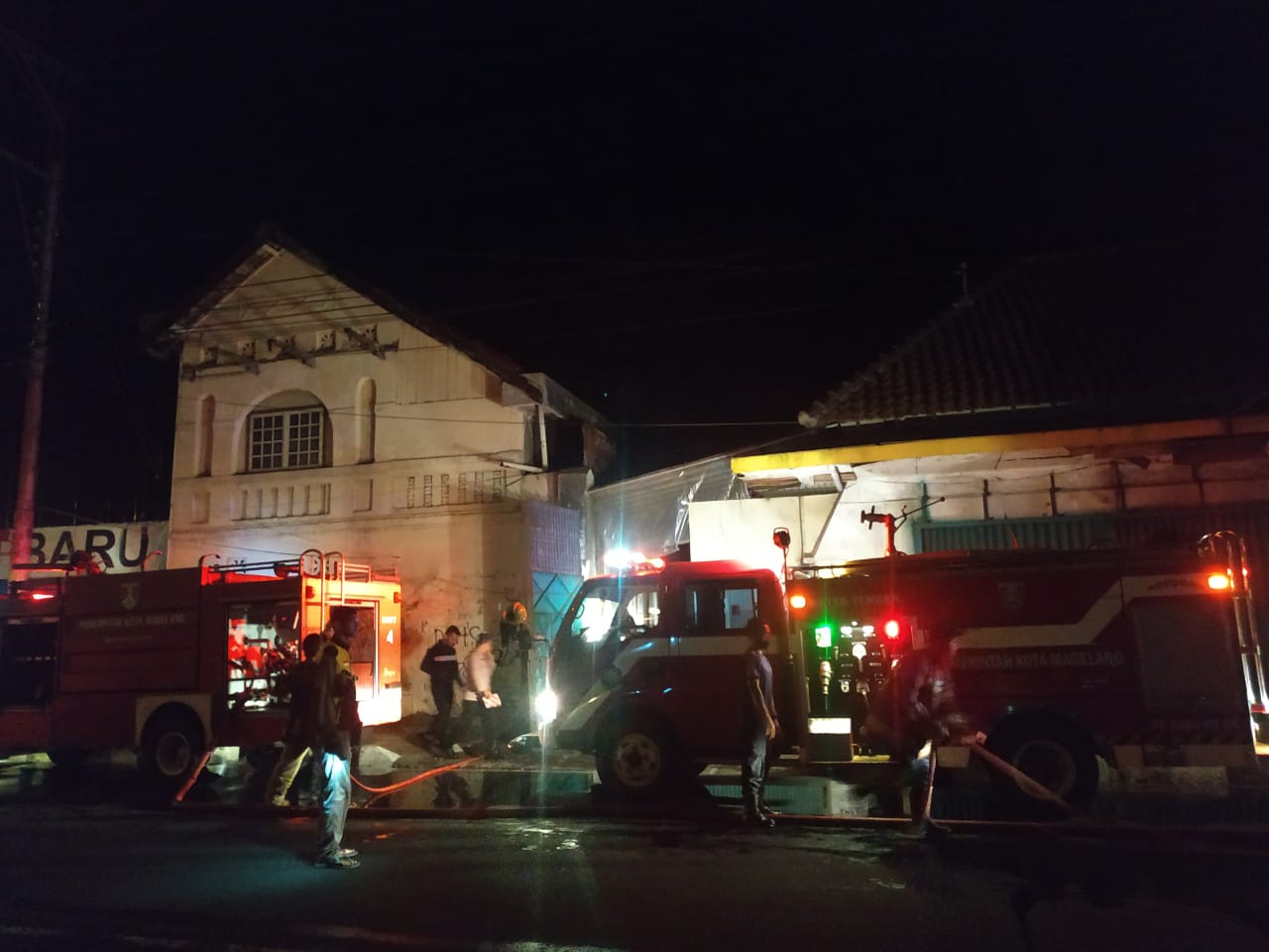 Rumah Kosong di Daerah Jalan Ahmad Yani Kota Magelang Kebakaran