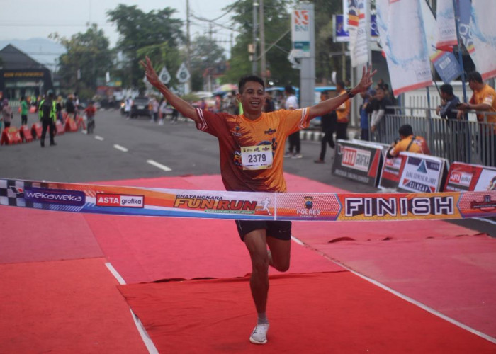Ribuan Pelari Ramaikan Bhayangkara Fun Run Purworejo, Warga Koramil Bawa Pulang Motor